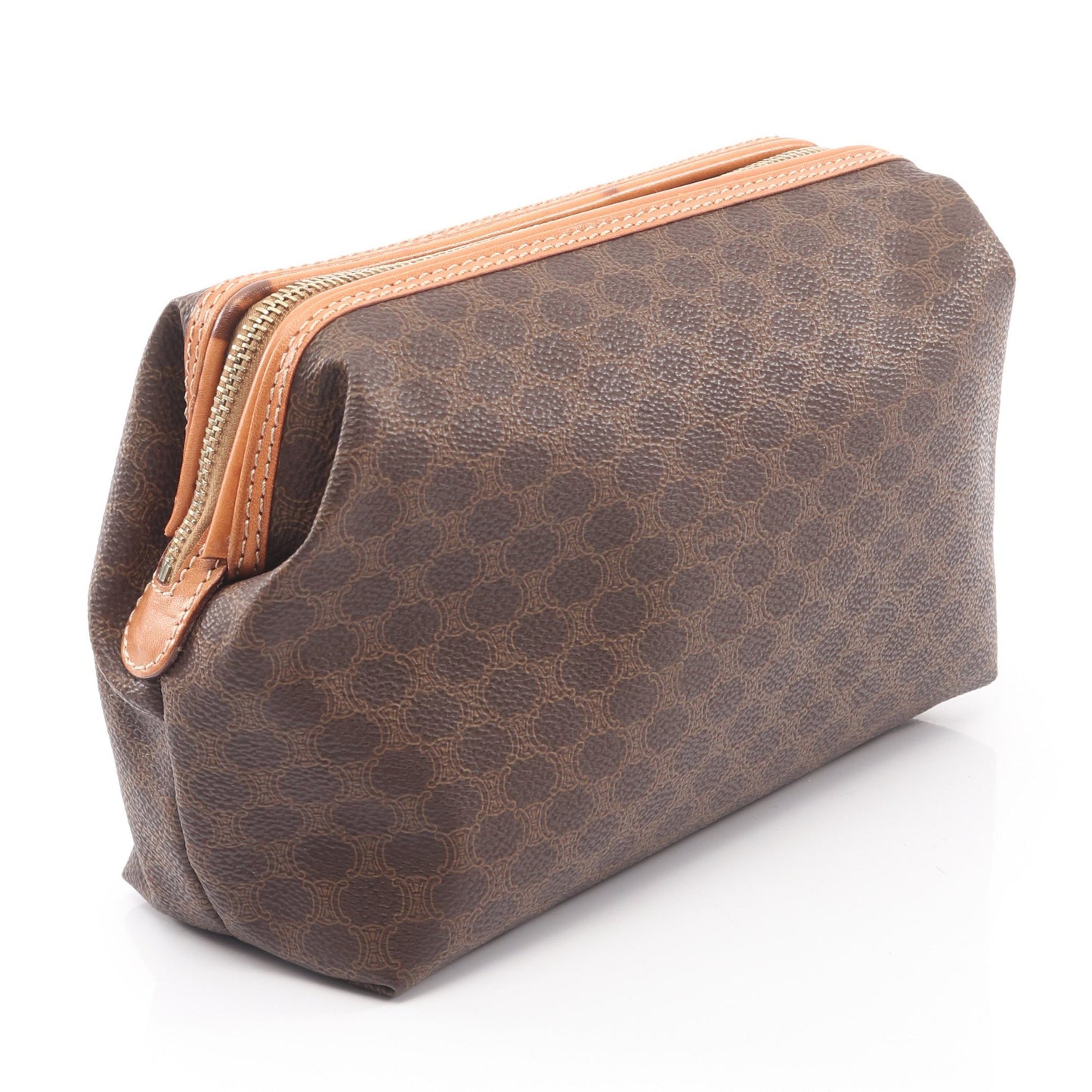 マカダム ポーチ PVC レザー ダークブラウン ブラウン セリーヌ 財布・小物 CELINE