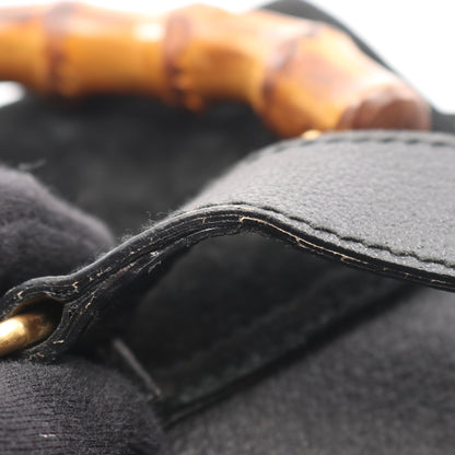 バンブー バックパック リュックサック スエード レザー ブラック グッチ バッグ GUCCI