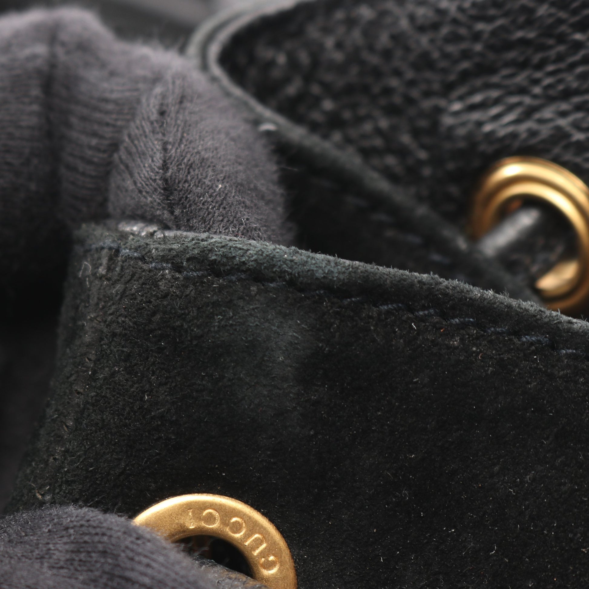 バンブー バックパック リュックサック スエード レザー ブラック グッチ バッグ GUCCI