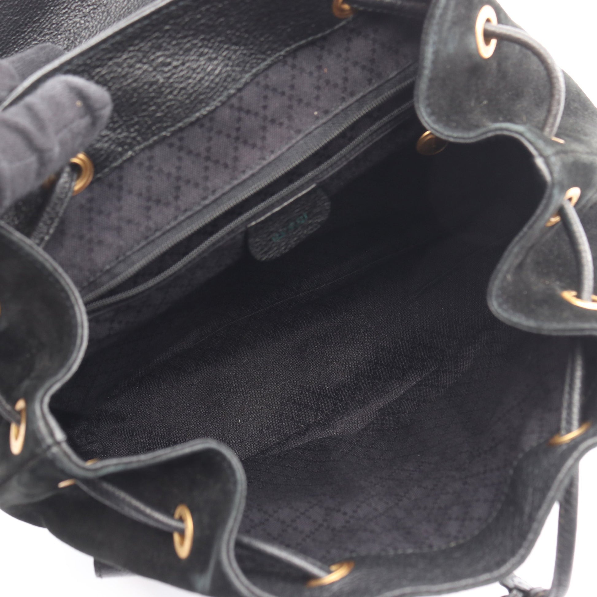 バンブー バックパック リュックサック スエード レザー ブラック グッチ バッグ GUCCI