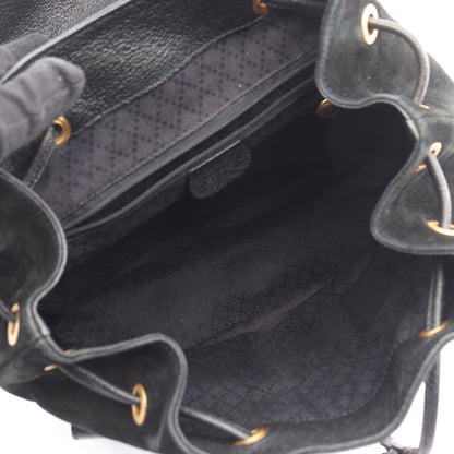バンブー バックパック リュックサック スエード レザー ブラック グッチ バッグ GUCCI