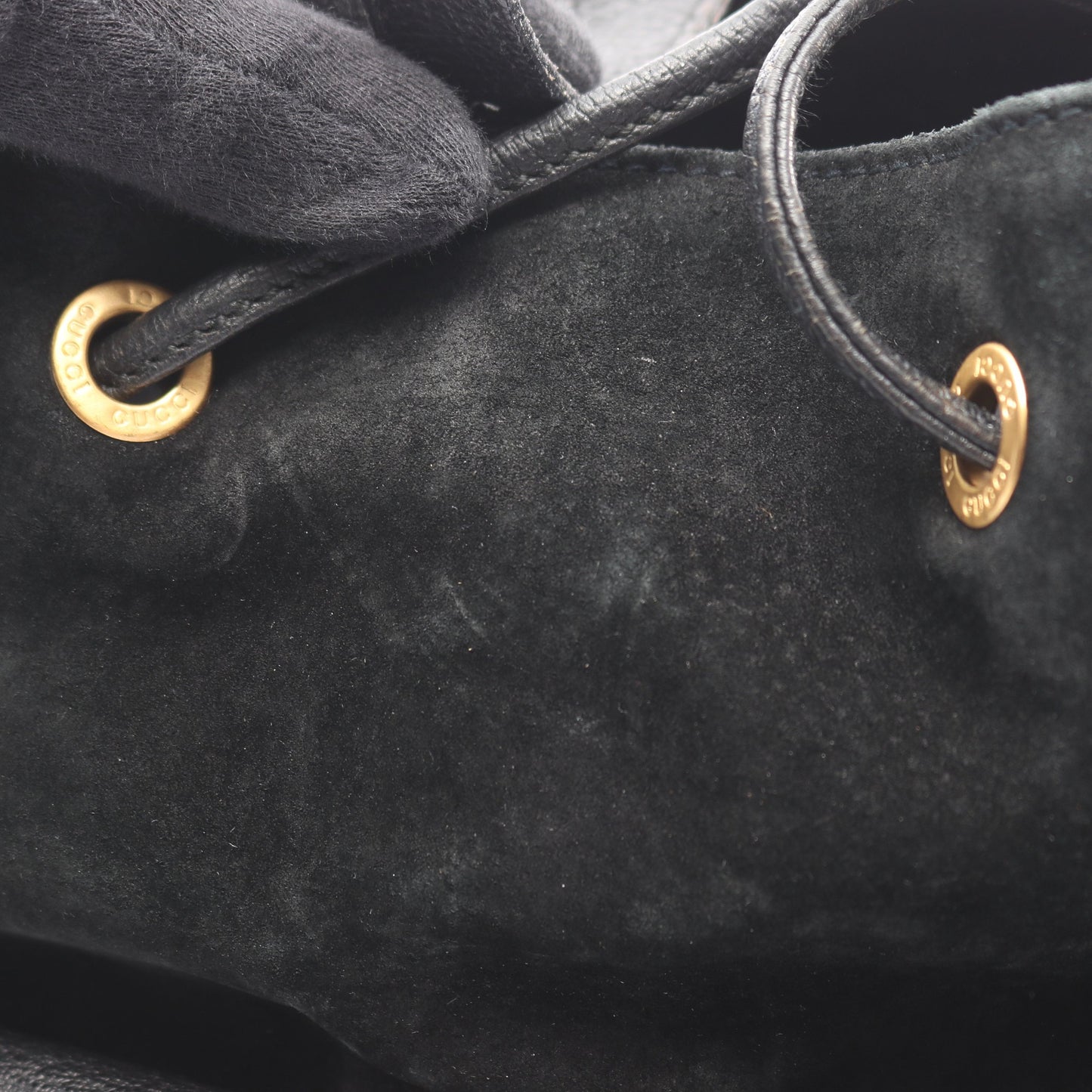 バンブー バックパック リュックサック スエード レザー ブラック グッチ バッグ GUCCI