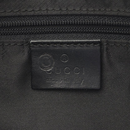 バンブー ワンショルダーバッグ キャンバス レザー ブラック 2WAY グッチ バッグ GUCCI