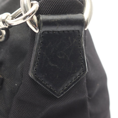 バンブー ワンショルダーバッグ キャンバス レザー ブラック 2WAY グッチ バッグ GUCCI