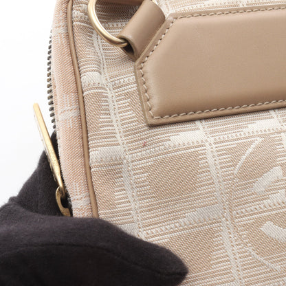ニュートラベルライン ショルダーバッグ ナイロンキャンバス レザー ベージュ シルバー金具 シャネル バッグ CHANEL