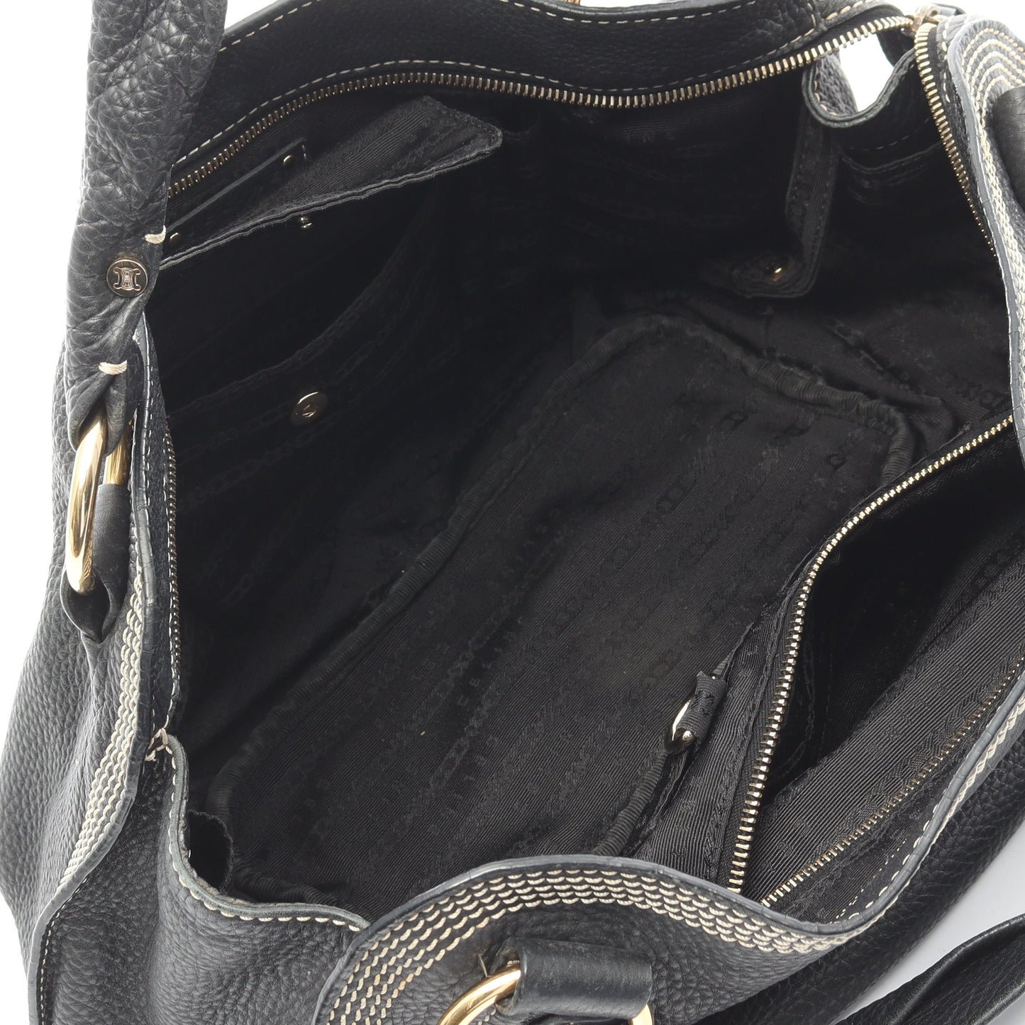 ビタースウィート ハンドバッグ レザー ブラック セリーヌ バッグ CELINE