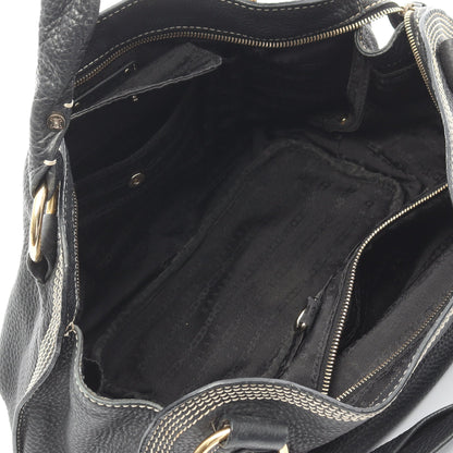ビタースウィート ハンドバッグ レザー ブラック セリーヌ バッグ CELINE
