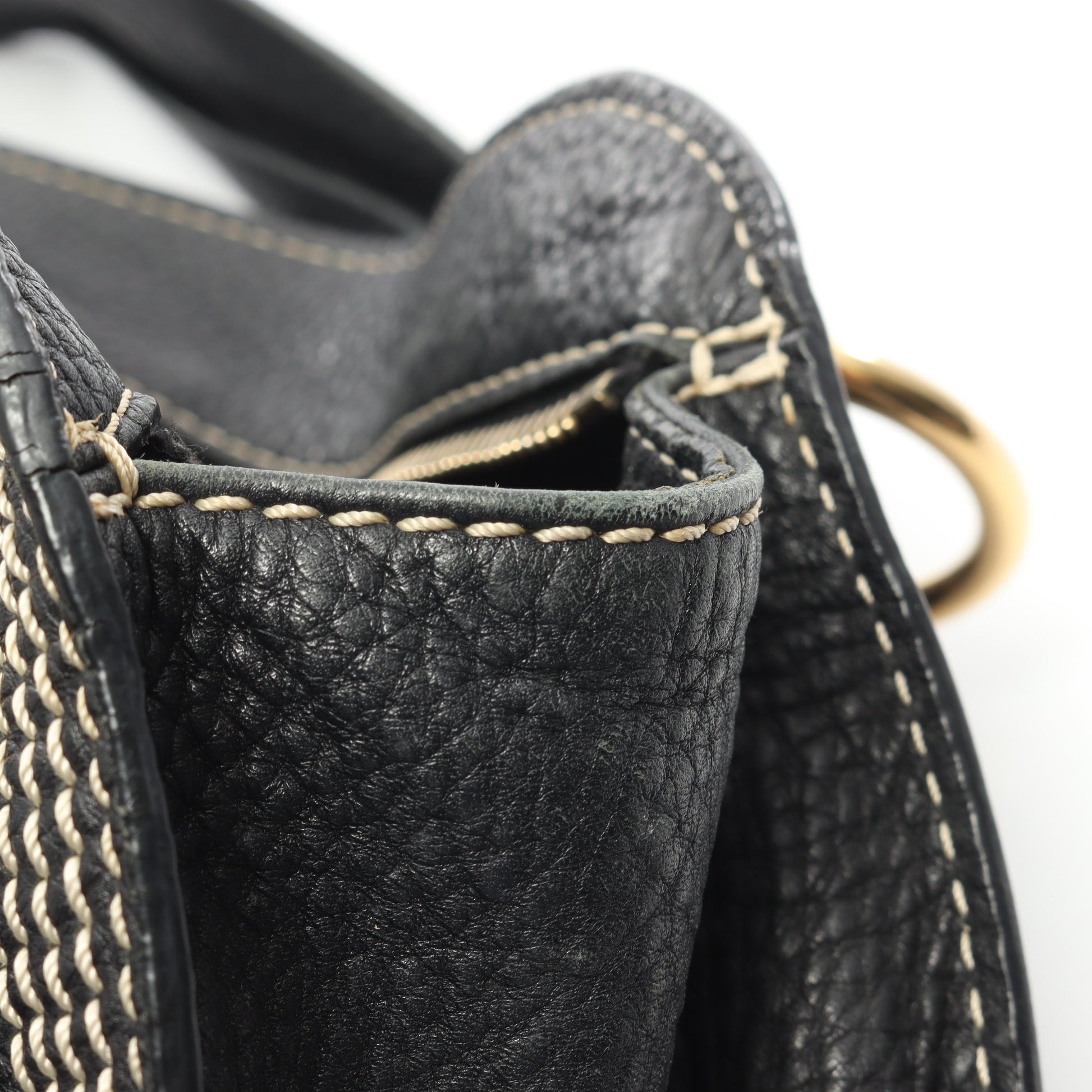 ビタースウィート ハンドバッグ レザー ブラック セリーヌ バッグ CELINE