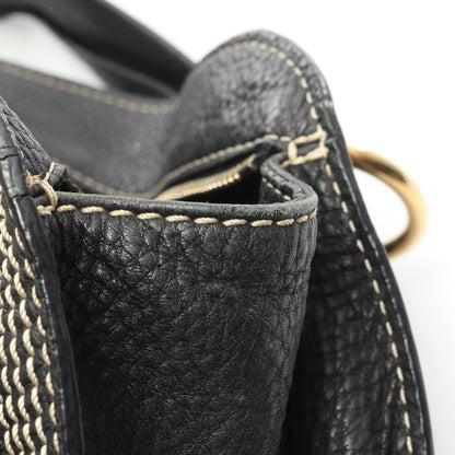 ビタースウィート ハンドバッグ レザー ブラック セリーヌ バッグ CELINE