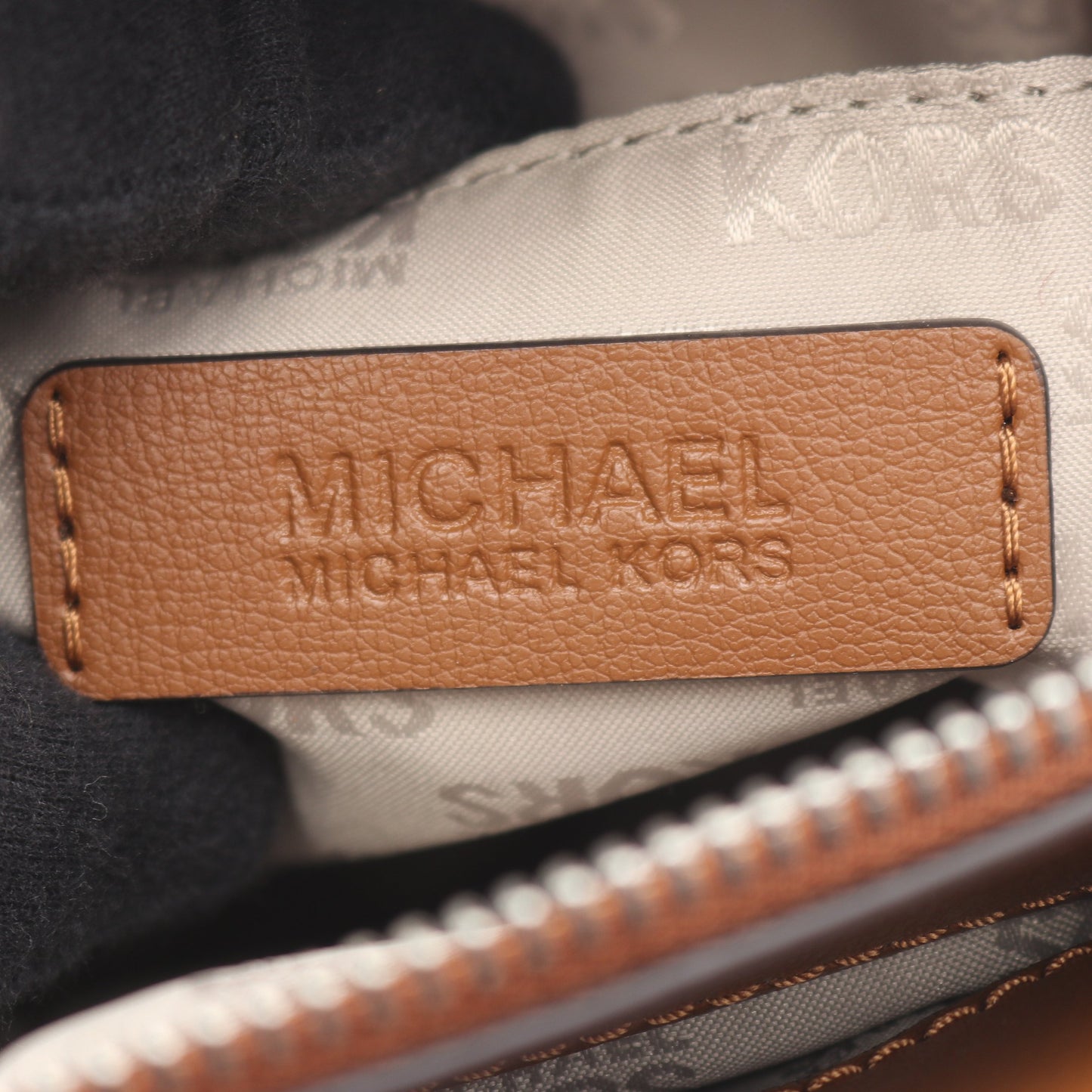 ハンドバッグ レザー ライトブラウン スタッズ 2WAY マイケルコース バッグ MICHAEL KORS