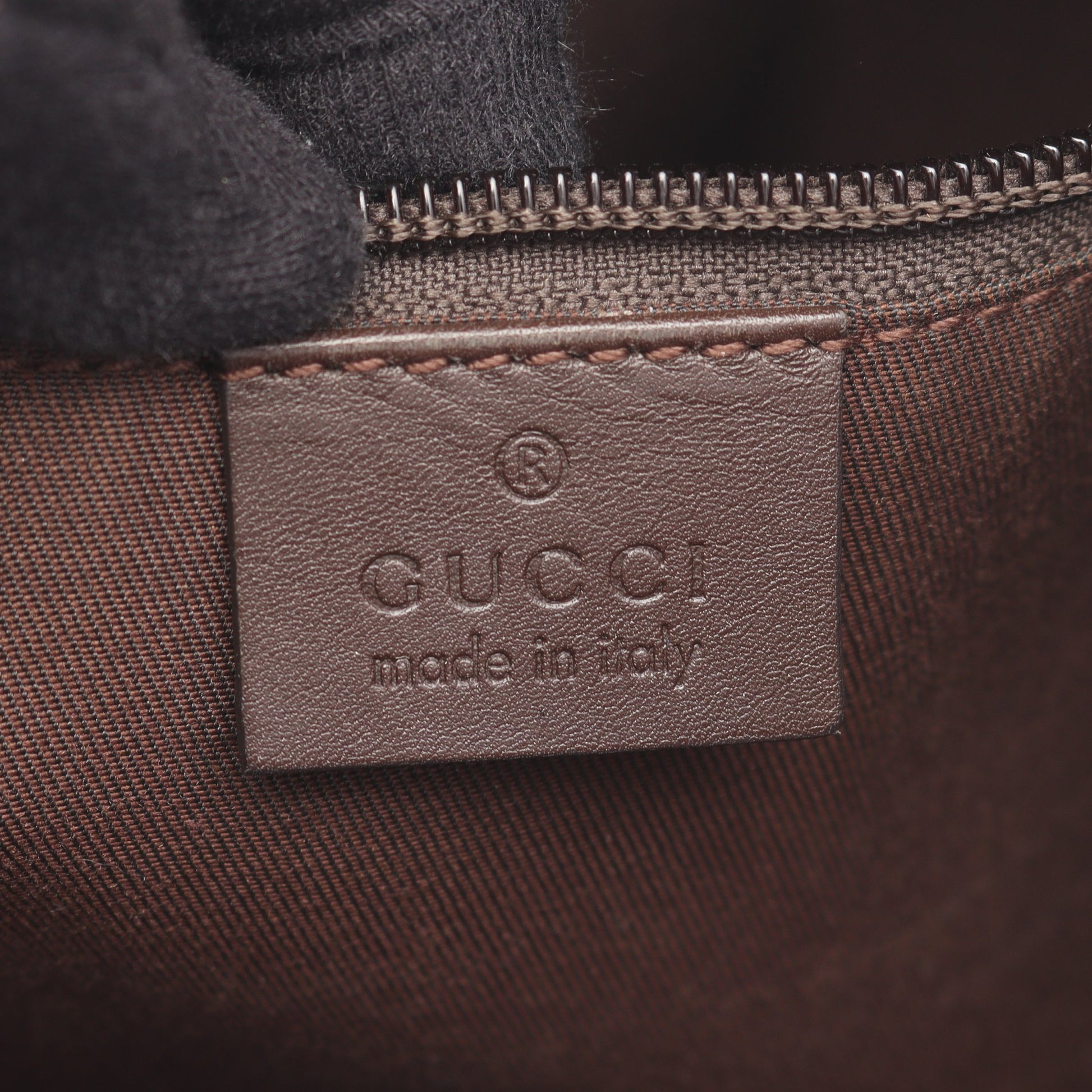 GGキャンバス ショルダーバッグ キャンバス レザー ベージュ ダークブラウン グッチ バッグ GUCCI