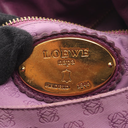 フラメンコ22 ショルダーバッグ レザー パープル タッセル ロエベ バッグ LOEWE