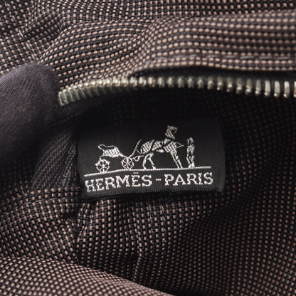 エールラインPM ハンドバッグ トートバッグ ナイロンキャンバス ダークグレー シルバー金具 エルメス バッグ HERMES