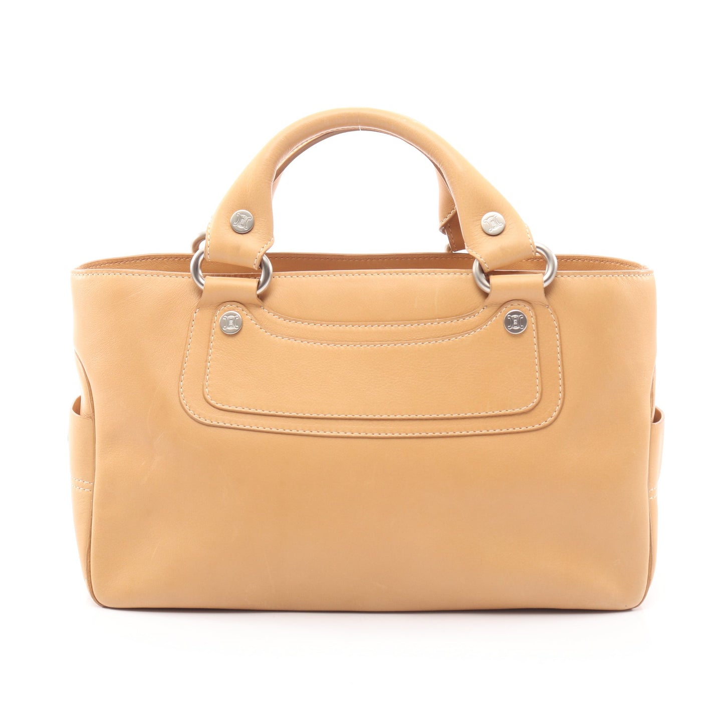 ブギーバッグ ハンドバッグ レザー ベージュ セリーヌ バッグ CELINE