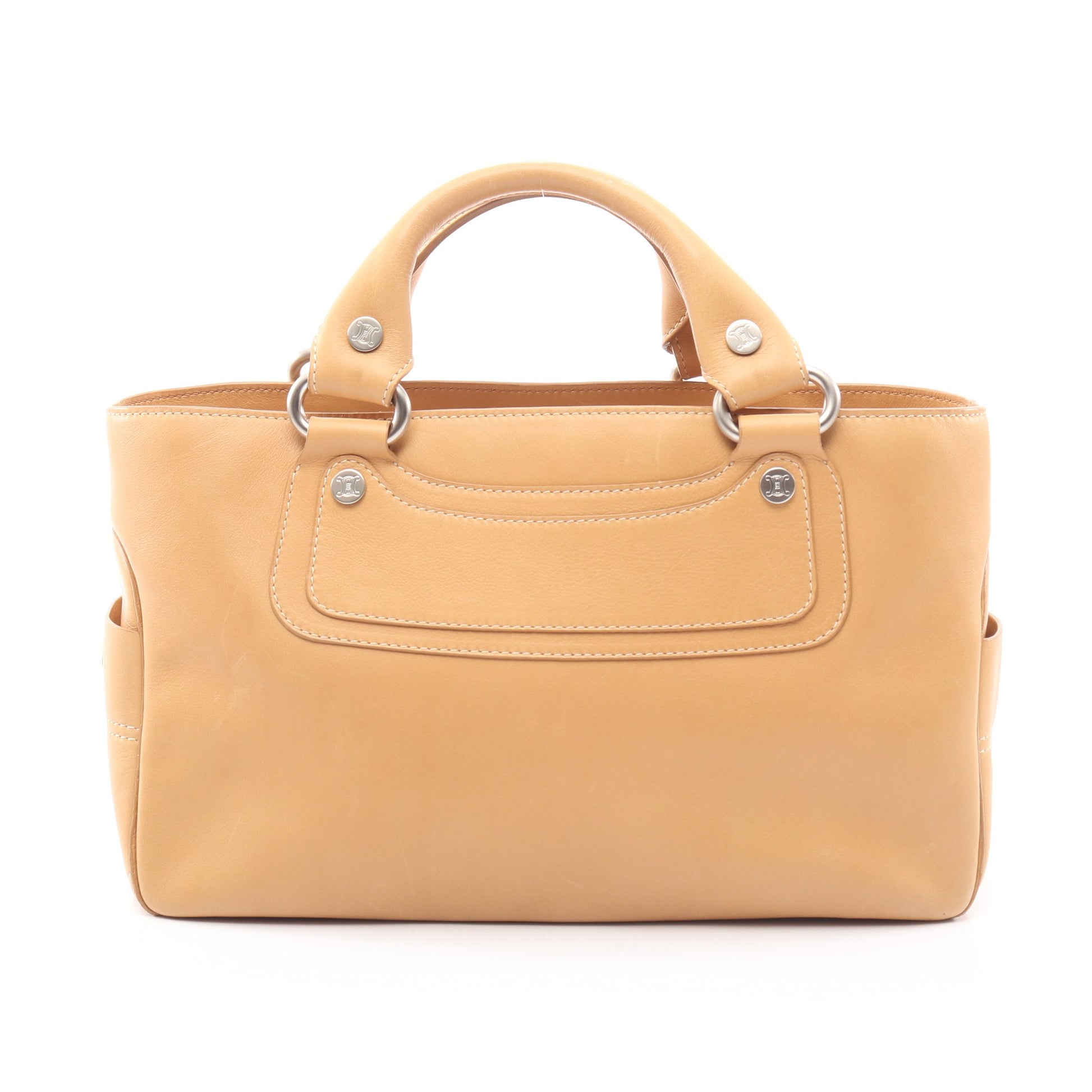 ブギーバッグ ハンドバッグ レザー ベージュ セリーヌ バッグ CELINE