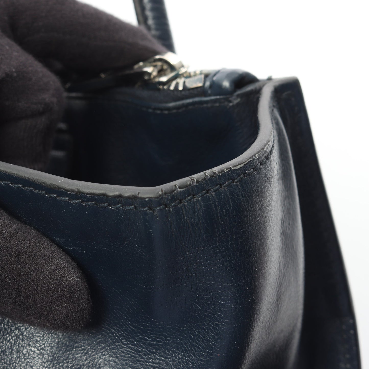 ハンドバッグ レザー ネイビー 2WAY プラダ バッグ PRADA