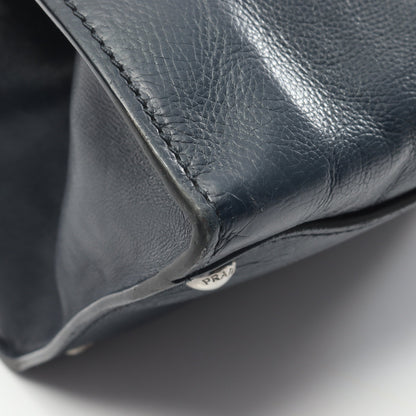 ハンドバッグ レザー ネイビー 2WAY プラダ バッグ PRADA