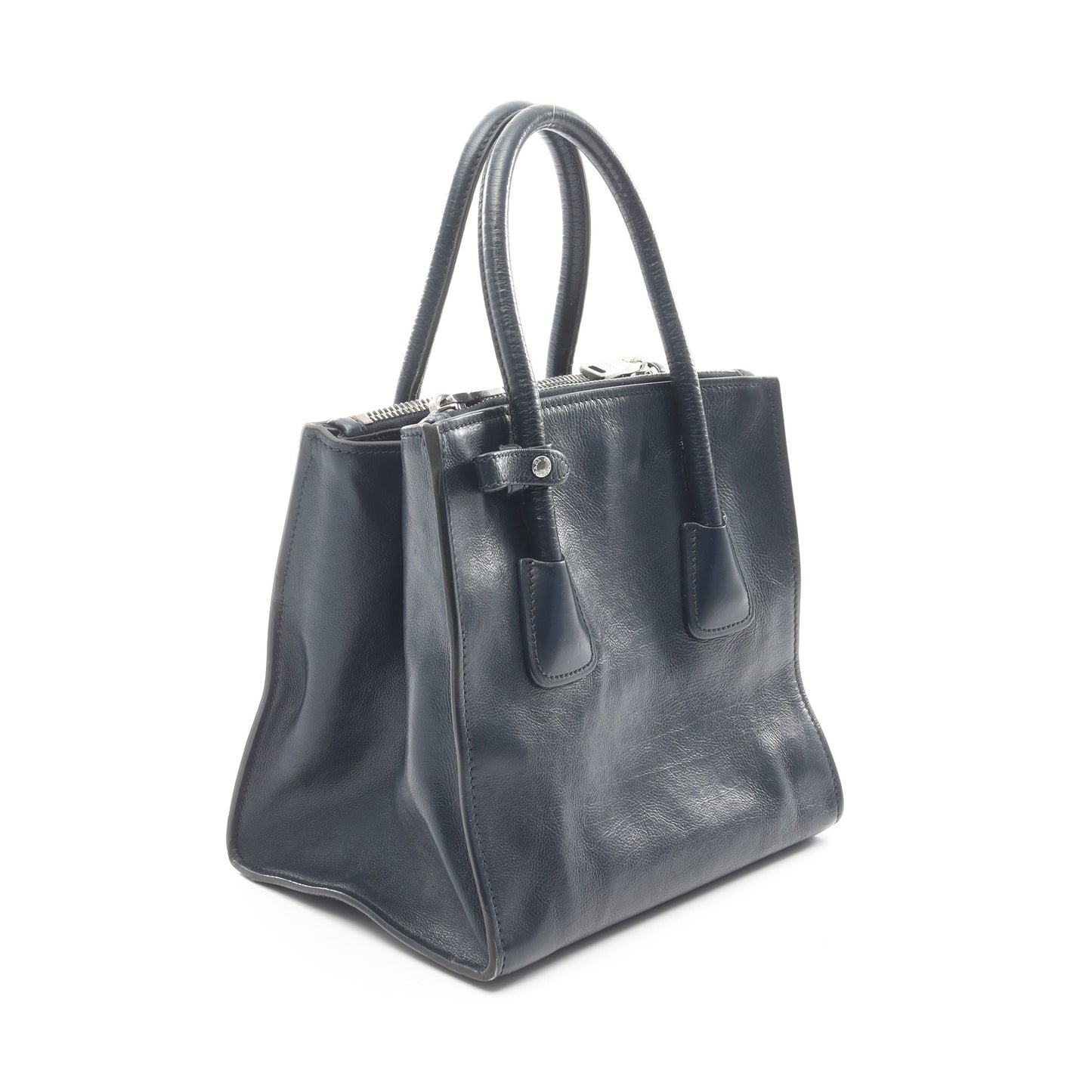 ハンドバッグ レザー ネイビー 2WAY プラダ バッグ PRADA