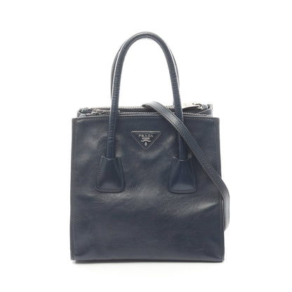 ハンドバッグ レザー ネイビー 2WAY プラダ バッグ PRADA