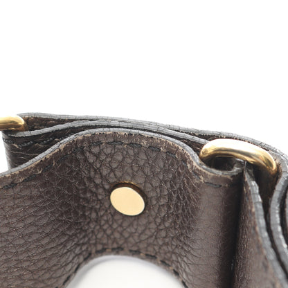 メッセンジャーバッグ ショルダーバッグ レザー ダークブラウン セリーヌ バッグ CELINE