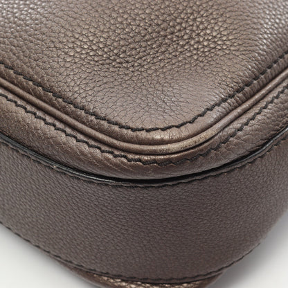 メッセンジャーバッグ ショルダーバッグ レザー ダークブラウン セリーヌ バッグ CELINE