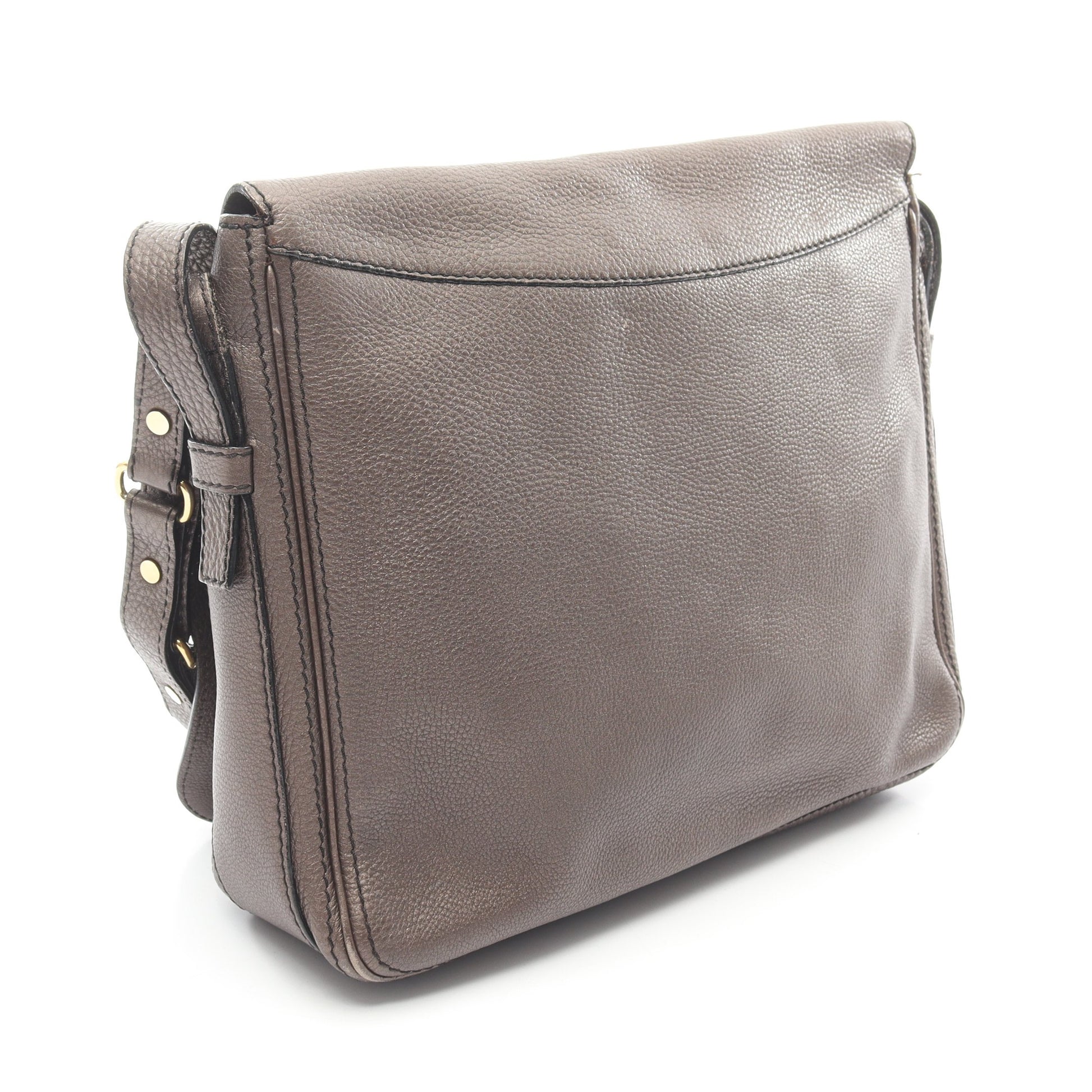メッセンジャーバッグ ショルダーバッグ レザー ダークブラウン セリーヌ バッグ CELINE