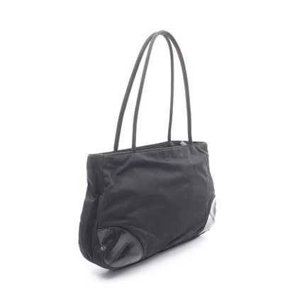 TESSUTO EASY ショルダーバッグ ナイロン レザー ブラック プラダ バッグ PRADA