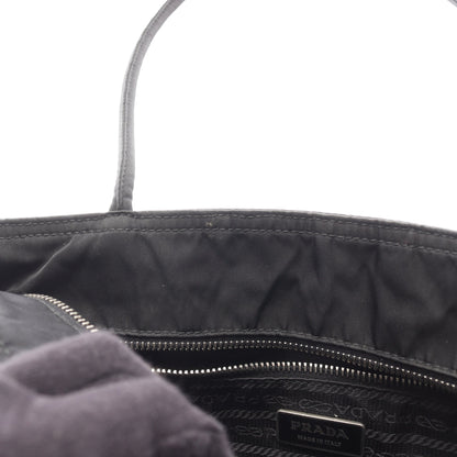 TESSUTO EASY ショルダーバッグ ナイロン レザー ブラック プラダ バッグ PRADA