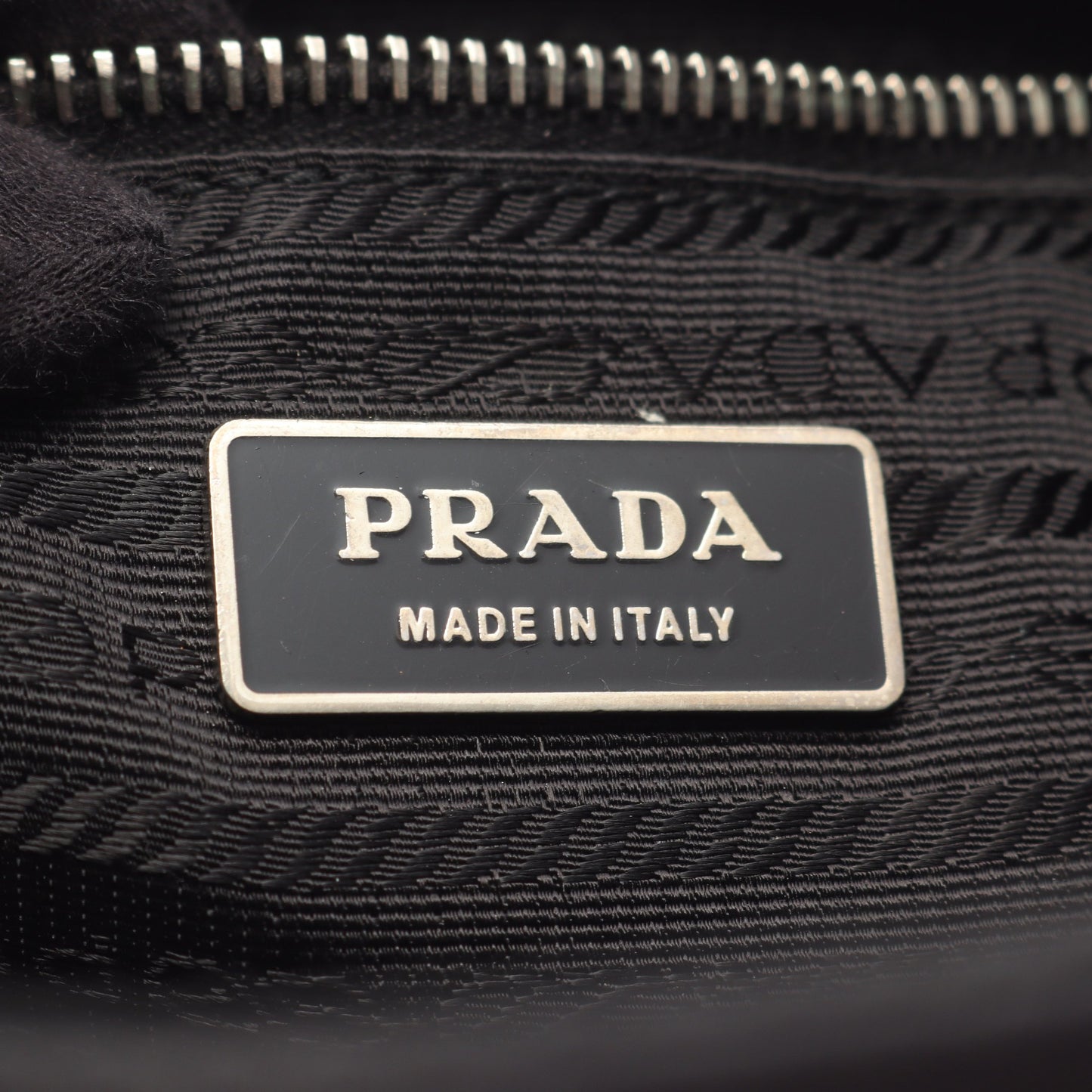 TESSUTO EASY ショルダーバッグ ナイロン レザー ブラック プラダ バッグ PRADA