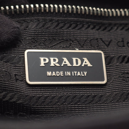 TESSUTO EASY ショルダーバッグ ナイロン レザー ブラック プラダ バッグ PRADA
