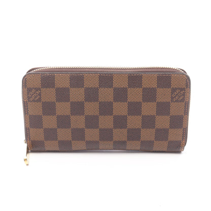 ジッピーウォレット ダミエエベヌ ラウンドファスナー長財布 PVC ブラウン ルイヴィトン 財布・小物 LOUIS VUITTON