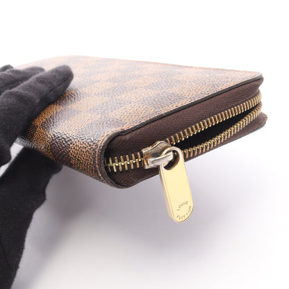 ジッピーウォレット ダミエエベヌ ラウンドファスナー長財布 PVC ブラウン ルイヴィトン 財布・小物 LOUIS VUITTON