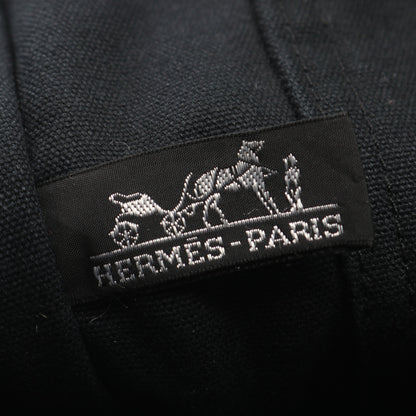 フールトゥGM ハンドバッグ トートバッグ キャンバス ブラック グレー シルバー金具 エルメス バッグ HERMES