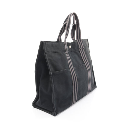 フールトゥGM ハンドバッグ トートバッグ キャンバス ブラック グレー シルバー金具 エルメス バッグ HERMES