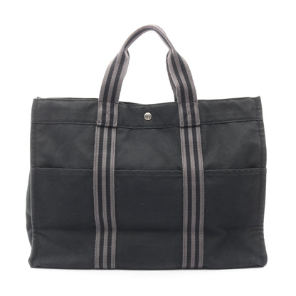 フールトゥGM ハンドバッグ トートバッグ キャンバス ブラック グレー シルバー金具 エルメス バッグ HERMES