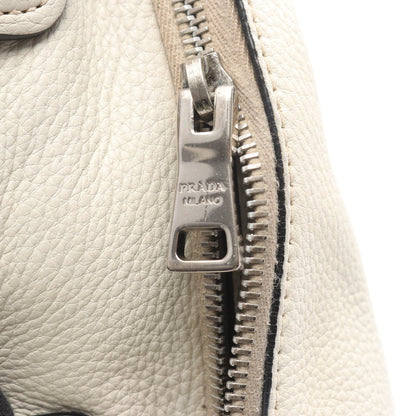 ハンドバッグ レザー オフホワイト 2WAY プラダ バッグ PRADA