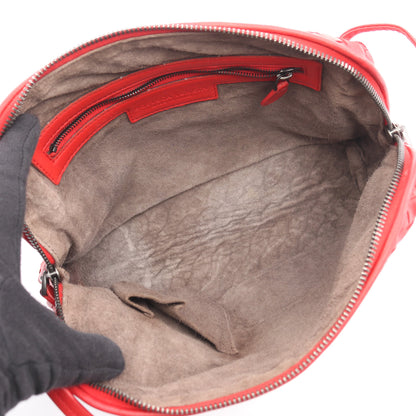 ノディーニ イントレチャート ショルダーバッグ レザー レッド ボッテガヴェネタ バッグ BOTTEGA VENETA