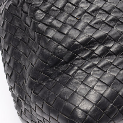 イントレチャート ハンドバッグ トートバッグ レザー ブラック ボッテガヴェネタ バッグ BOTTEGA VENETA