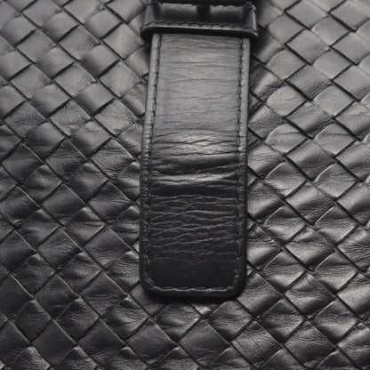 イントレチャート ハンドバッグ トートバッグ レザー ブラック ボッテガヴェネタ バッグ BOTTEGA VENETA