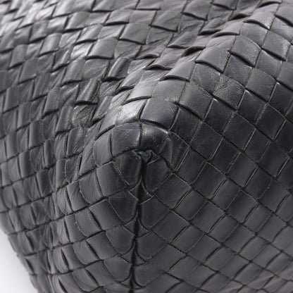 イントレチャート ハンドバッグ トートバッグ レザー ブラック ボッテガヴェネタ バッグ BOTTEGA VENETA