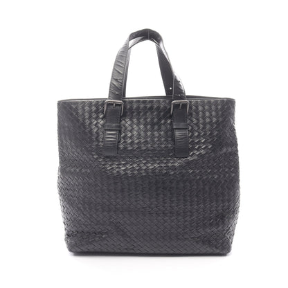 イントレチャート ハンドバッグ トートバッグ レザー ブラック ボッテガヴェネタ バッグ BOTTEGA VENETA
