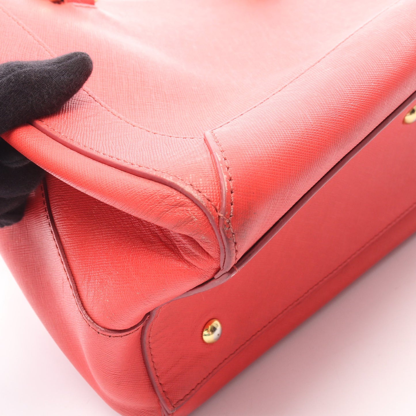 ハンドバッグ トートバッグ レザー ピンクレッド 2WAY エムシーエム