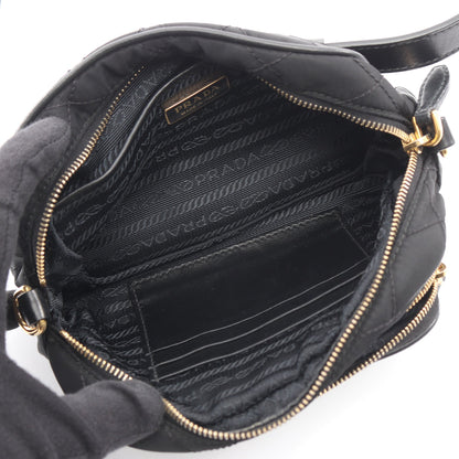ウエストバッグ ボディバッグ ナイロン レザー ブラック プラダ バッグ PRADA