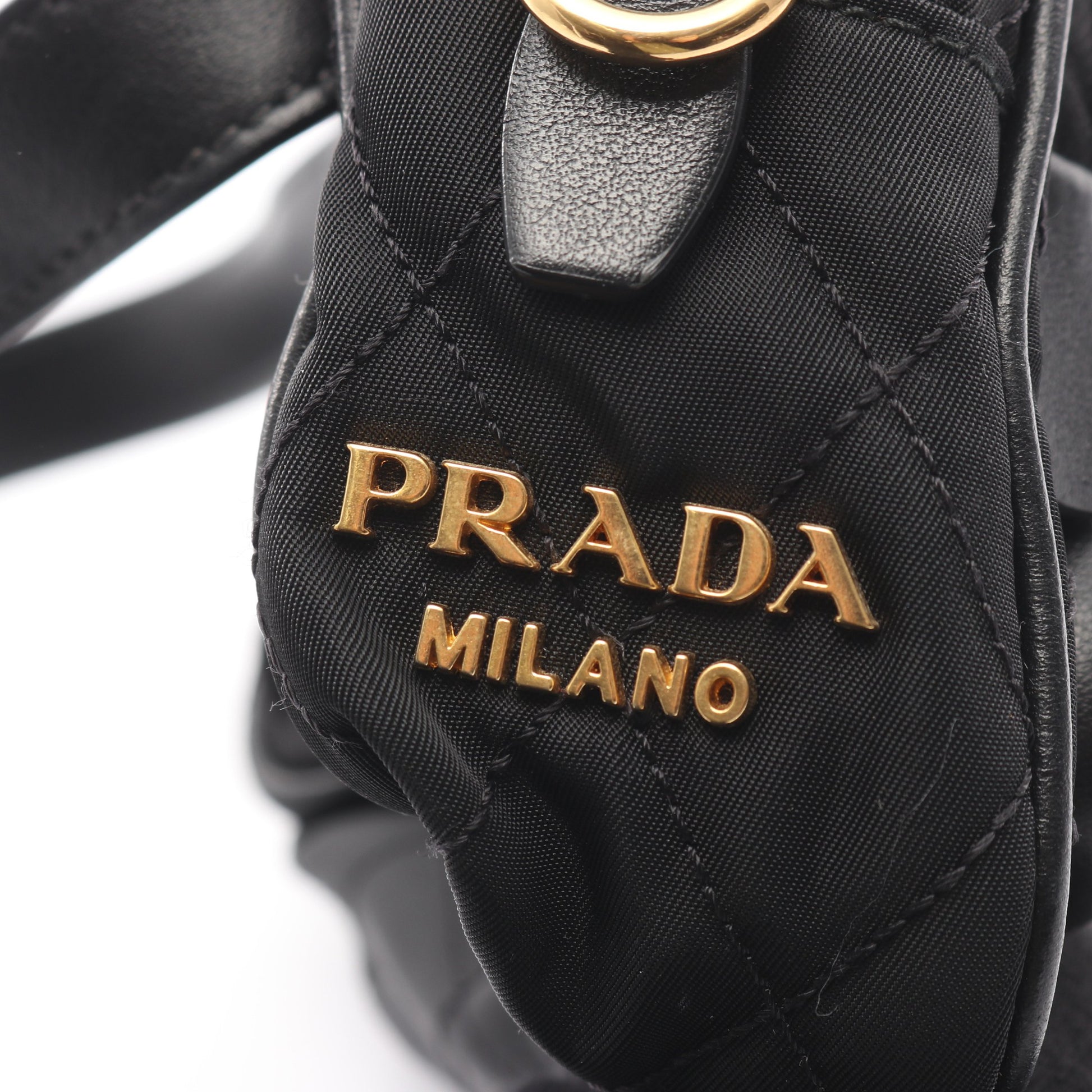 ウエストバッグ ボディバッグ ナイロン レザー ブラック プラダ バッグ PRADA