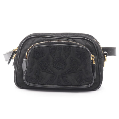 ウエストバッグ ボディバッグ ナイロン レザー ブラック プラダ バッグ PRADA