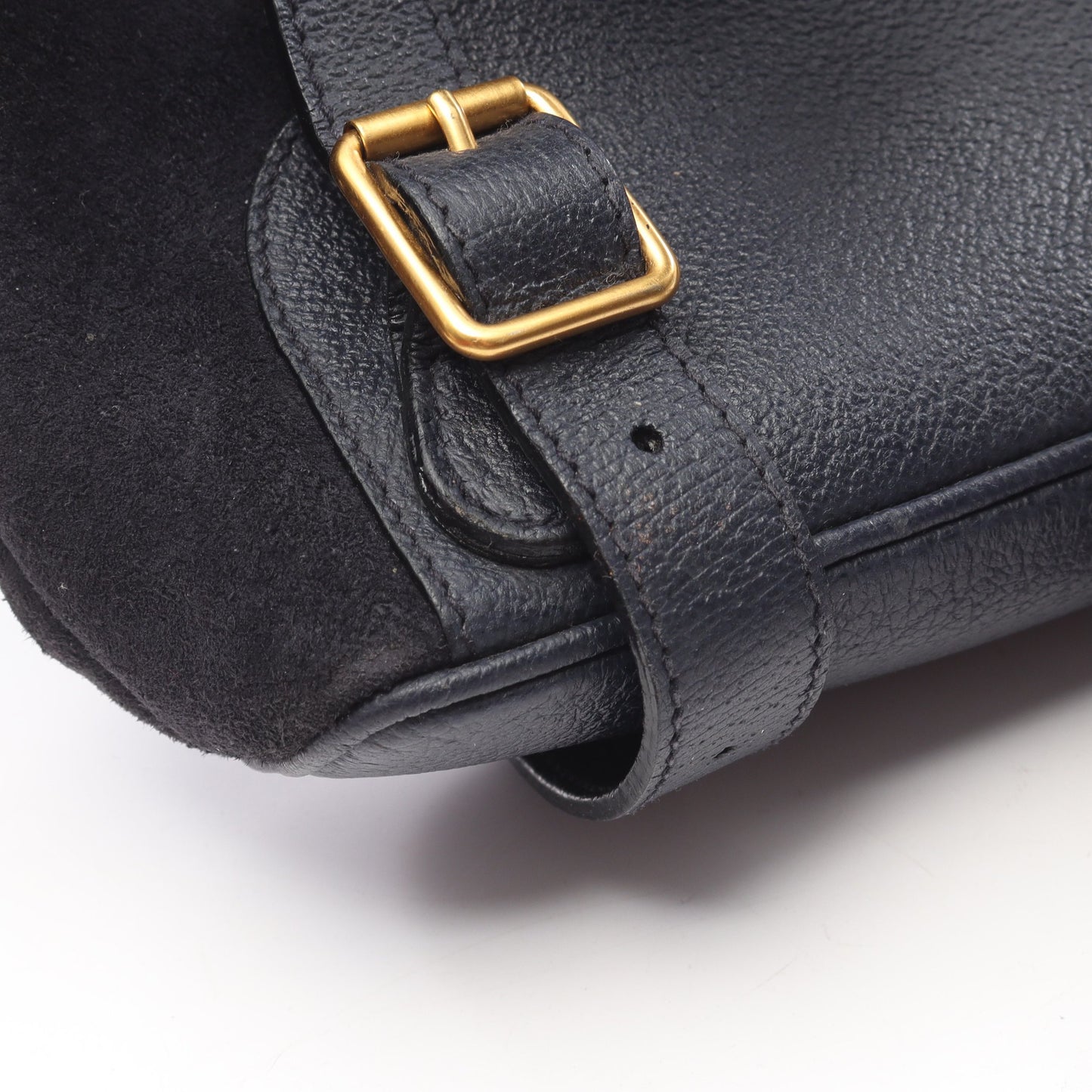 バンブー バックパック リュックサック スエード レザー ネイビー グッチ バッグ GUCCI