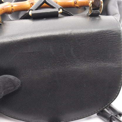 バンブー バックパック リュックサック レザー ブラック グッチ バッグ GUCCI
