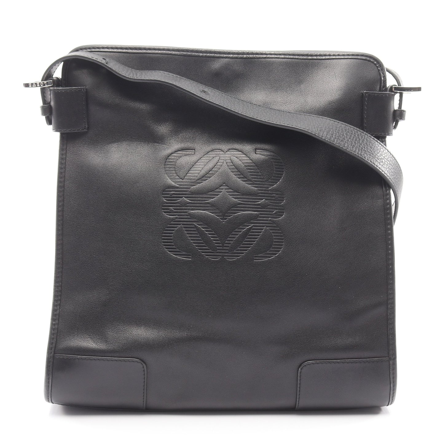 アナグラム ショルダーバッグ レザー ブラック ロエベ バッグ LOEWE