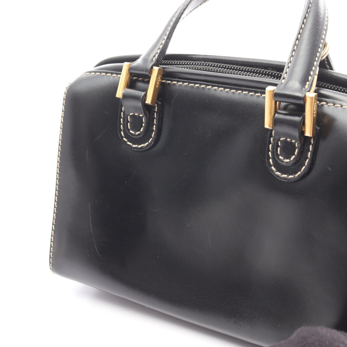 ハンドバッグ レザー ブラック 2WAY フェンディ バッグ FENDI