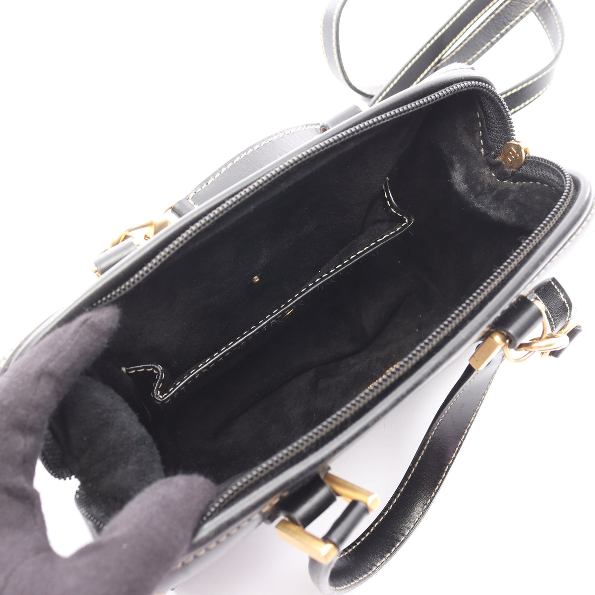 ハンドバッグ レザー ブラック 2WAY フェンディ バッグ FENDI